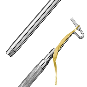 Portaamalgama de un solo extremo regular de 2.0 mm, instrumento dental de restauración, herramienta de colocación de amalgama de acero inoxidable - Product Image 6