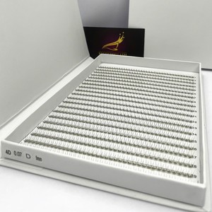 Synthetic Hair Handmade Premium Lash Extensions Natural Long Black Matte Thin Base Volume XL/XXL <b>Tray</b> Easy Fan Custom Packaging - Product Image 1