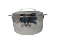 Casserole classique en acier inoxydable robuste, finition polie miroir, fond plat, poignée en acier inoxydable, diamètre 20 cm