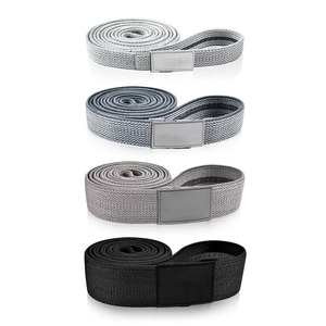 Lot de 3 bandes de résistance en tissu latex de résistance moyenne Geo Brother Co STRENGTH SPORTS, équipement d'exercice, logo couleur personnalisé - Product Image 1