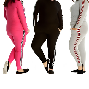 Custom Printed Women's Anti-UV Polyester/Cotton Tracksuit Set Full <b>Zip</b> Half <b>Zip</b> <b>Hooded</b> Pullover Jacket Pants Joggers Slim Fit - Product Image 3