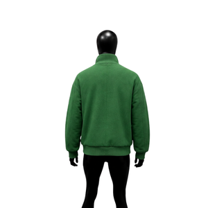 Chaqueta Varsity Verde Satinada Personalizada con Textura, Chaqueta Bomber de Béisbol para Hombre, Mujer, Unisex, Moda Urbana, Ropa de Abrigo, Invierno, Casual - Product Image 2
