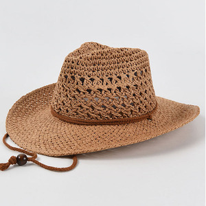 Panama Soft Paper Adjustable Hat for Men Women Summer Breathable Travel Beach Solid Wide Brim <b>Sunscreen</b> - Product Image 5