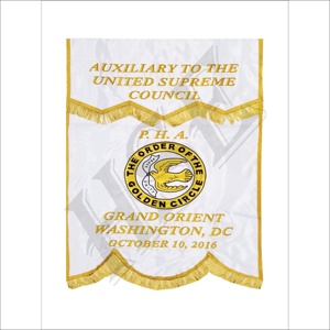 Banner masónico ORDEN DEL CÍRCULO DE ORO Regalia masónica de alta calidad - Product Image 1