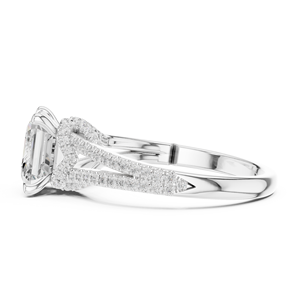 Pendientes de Oro Sólido de 14k con Diamantes Cultivados en Laboratorio de Corte Redondo Clásico de Diseñador de Moda, Ideales para Regalo, Fiesta, Compromiso y Boda - Product Image 5
