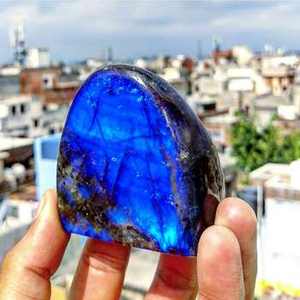 Piedra de Cuarzo Labradorita de Alta Calidad, Piedra de Luna Azul Natural de Madagascar para Regalo, Piedra de Mármol para Regalo - Product Image 2