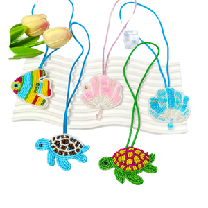 Porte-clés perlé fait main mignon pour filles, style frais, petit pendentif en tissu DIY, accessoires pour manteaux, breloques de mode - Product Image 3