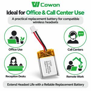 Batterie Li-polymère rechargeable Cowon 3.7V 140mAh 84479-01 86180-01 85Q98AA pour Poly <span class=keywords><strong>CS540</strong></span> CS540A - Product Image 3