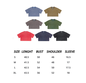 Wholesale High Quality 100% Cotton Black Acid-Washed T-Shirt Custom Logo Heavy <b>Weight</b> Oversized Off Shoulder <b>Blank</b> Men'S T-Shirt - Product Image 5