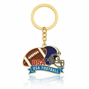 พวงกุญแจโลโก้ฟุตบอลโลหะผสมสังกะสีแบบกำหนดเองของสโมสรกีฬาประเภททีม - Product Image 2