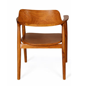 Fauteuil de salle à manger Hiroshima en teck massif de qualité supérieure, style scandinave moderne, B2B, écologique, durable, empilable - Product Image 2