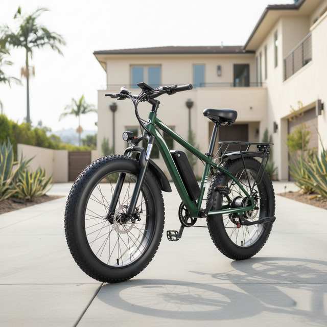 OBX EB26 Ebike 1000W 48V Brushless Motor 440 Lbs Payload Folding Design Adults City Cargo Electric Bicycle
