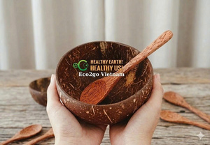 Tazón de Cáscara de Coco con Logotipo Personalizado OEM - Vajilla de Grado Alimenticio Pulida con Aceite Orgánico para Cafeterías de Smoothies y Comedores Ecológicos - Product Image 6