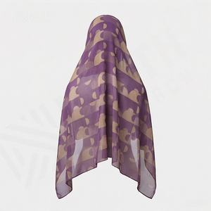 Hiyab Personalizado de Modal con Estampado Floral en Acuarela, Hermoso y Elegante, de Algodón y Viscosa, Suave y de Primera Calidad, para Mujeres Musulmanas - Product Image 2