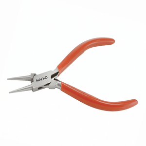 Best Quality Heavy Duty 130mm Stainless Steel Round Nose <b>Pliers</b> for Jewelry Making and Setting Nafko Industry NK-8002 - Product Image 1