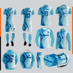Conjunto Deportivo FIT MOVE Unisex para Adultos, 100% Poliéster, Jersey con Estampado Sublimado, Pantalones Cortos, Calcetines, Sudadera con Capucha, Bolsa Deportiva - Product Image 1