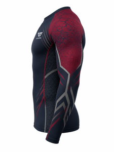 OEM Rashguard de compression à manches longues pour hommes, vêtements de sport pour la gym, avec logo et impression personnalisés - Product Image 4
