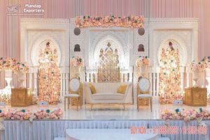 Eminent Wedding Stage <b>Decor</b> Backdrop Frames Western Wedding Reception Stage Backdrop Wedding Event <b>Engagement</b> Stage <b>Decor</b> - Product Image 5