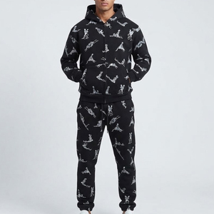 <b>Wholesale</b> Custom Allover Printed Men's <b>Tracksuits</b> For Winter <b>High</b> <b>Quality</b> Men Article For Streetwear Breathable Fabric Autumn - Product Image 1