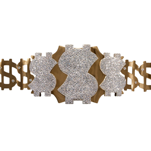 Ceinture de championnat personnalisable en diamant, design scintillant de qualité supérieure, trophée haut de gamme - Product Image 2