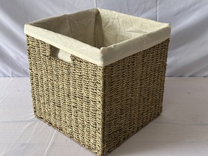 <b>Rectangular</b> Water Hyacinth Storage <b>Basket</b> Handmade Wicker Organizer <b>Basket</b> Eco Friendly Decorative Home Storage Bin - Product Image 4