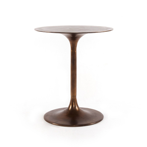 Solid Aluminum Pedestal Drink <b>Table</b> Black Antique Color for Modern Home and Living Room Decorations Furniture <b>End</b> <b>Table</b> - Product Image 4