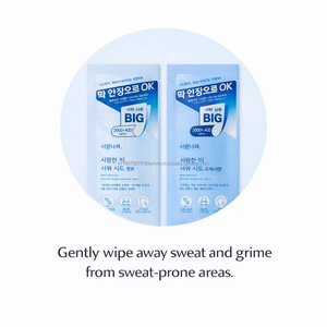 Lingettes déodorantes vertes non parfumées K Beauty, 10 lingettes, marque privée personnalisable - Product Image 2