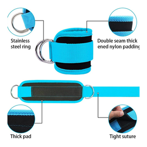 Correas de Tobillo para Levantamiento de Pesas, Personalizables con Logotipo, Ajustables, Transpirables, Antideslizantes, de Alta Calidad, en Spandex y Nailon, Unisex - Product Image 3