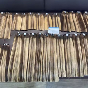 Extensiones de Cabello Liso Natural Color de Moda, 100% Cabello Humano Vietnamita Real, Doble Trama, de Proveedores Confiables - Product Image 4