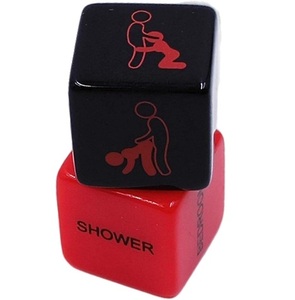 Dados de resina que brillan en la oscuridad, de 12 caras, con posiciones sexuales, dados sexuales LED para juegos divertidos, dos juegos de dados sexuales eróticos e íntimos para adultos. - Product Image 6