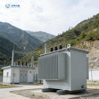Transformador de Distribución Sumergido en Aceite con Certificación CE, Trifásico, 33kV 34.5kV 35kV 2000kVA, Alta Eficiencia, Salida de 400V, Grupo Vectorial Dyn11
