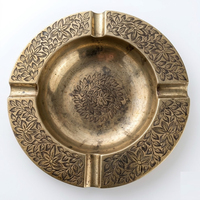 Cendrier vintage en laiton en forme de coquille de conque, porte-cigarettes antique en métal en forme d'escargot, cendrier créatif pour table, pour la maison, l'hôtel, le bar