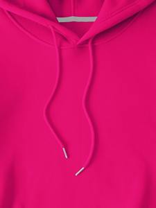 เสื้อฮู้ดดี้ปักลายสีชมพูสดใส ทรงโอเวอร์ไซส์ ผ้าฝ้ายฟลีซ ระบายอากาศได้ดี เหมาะสำหรับฤดูหนาว สไตล์ลำลอง สตรีทแวร์ ใส่ได้ทั้งผู้หญิงและผู้ชาย - Product Image 5