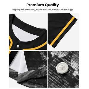 Camiseta de Béisbol Personalizada para Hombre, Transpirable, con Logotipo Personalizado, Uniforme Deportivo de Poliéster - Product Image 5