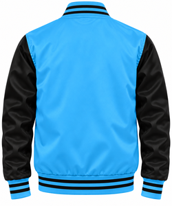 Chaquetas Varsity de Seda Satinada de Alta Calidad para Hombre, Nuevo Diseño Personalizado, Chaqueta Varsity Moderna para Exteriores - Product Image 2