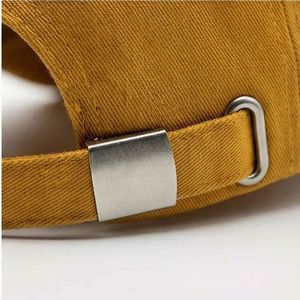 Gorras de Béisbol Amarillo Mostaza Lisas, Gorra Diaria Moderna, Ajuste Elegante, Estética de Vanguardia, para Caballeros, Ajustables, de Algodón - Product Image 6