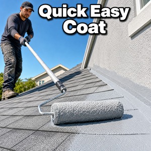 Quick Dry Eco Friendly <b>Waterproof</b> Protective Coating 1K For Asphalt Shingle Roof And Exterior Wall Dual Use Low VOC Leak - Product Image 4