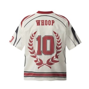 Camiseta Vintage para Hombre, Estilo Y2K, con Estampado Gráfico de Letras, Deportiva, Transpirable, Estilo Urbano, Harajuku, Hip Hop, Casual, Cuello en V - Product Image 3