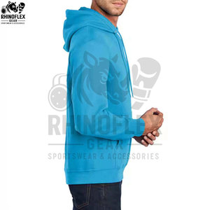 Sudaderas con capucha 100% algodón unisex, sudadera personalizada para hombre, conjunto de dos piezas para deportes al aire libre, sudadera informal para hombre - Product Image 4
