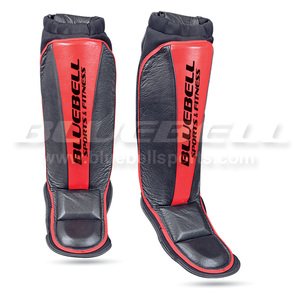 Protectores de Espinilleras de Cuero para Adultos, Directo de Fábrica, Ligeros, Ajustables y Personalizables para Kick Boxing y Entrenamiento de MMA - Product Image 6