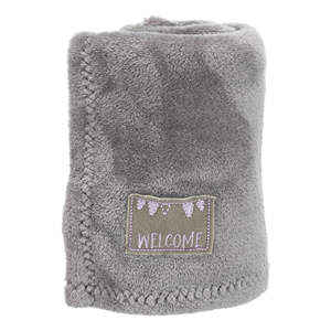 Juego Junior de Manta y Cobija de Felpa para Mascotas, Color Gris/Lila Claro, 75B2B1767, 50 cm, Diseño de Conejo - Product Image 4