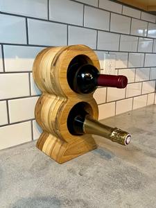 Elegante Botellero de Madera de 2 Niveles para Sala de Estar, Mesa Auxiliar o Decoración de Salones, Venta al por Mayor desde India - Product Image 5