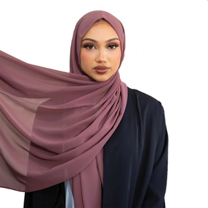 Hijab Premium Soft Chiffon Cotton Breathable Lightweight Stretch Customizable Multi-Purpose Head Scarf Fashion Modest Wear for - Product Image 4