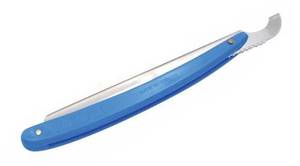 Morje Surgical <b>Straight</b> <b>Razor</b> with Red/Black/White/Blue Handle Single Blade Stainless Steel for Men's Face Shaving - Product Image 2