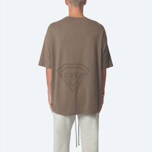 T-shirt surdimensionné personnalisé pour homme en coton épais, coupe décontractée, épaules tombantes, streetwear, vêtements pour homme - Product Image 6