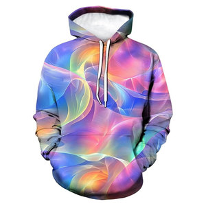 Sweat-shirts à capuche tie-dye psychédéliques pour hommes et femmes, design graphique unisexe, sweat-shirts originaux cool, streetwear - Product Image 1