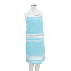 Tablier de cuisine en coton rayé personnalisé avec col et taille ajustables pour enfants, usage de barbier, couleur personnalisée, Inde - Product Image 3