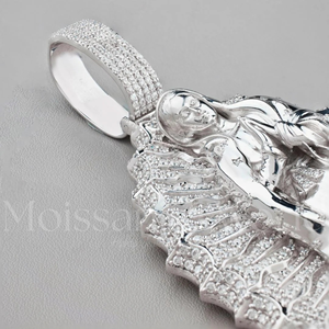 Collar con Colgante de Diamante Moissanita de Plata 925, Diseño Exclusivo, Estilo Hip Hop, Joyería de Lujo, Regalo de Moda en Oferta - Product Image 5