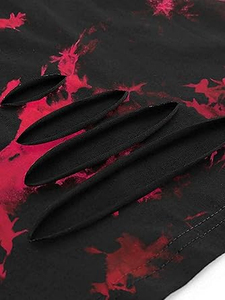 Nueva Llegada, Camiseta Tie Dye de Diseño Sólido para Mujer, Manga Corta, Cuello Redondo, Corte Holgado, 100% Algodón Poliéster, Transpirable, Ropa Casual de Verano - Product Image 2