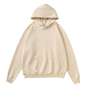Sudadera con Capucha Oversize Unisex de Algodón de Color Liso, Felpa Francesa, Casual, Transpirable, Antiarrugas, Primavera - Product Image 5